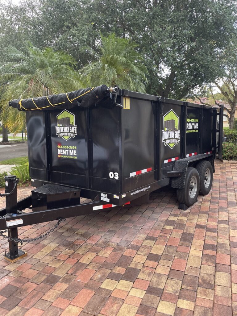 Driveway Safe Dumpster Rental on-time delivery